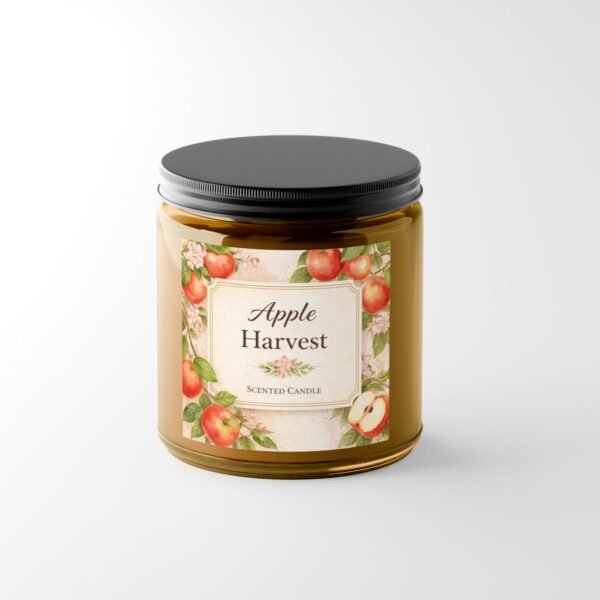 Apple Harvest candle amber 4oz jar