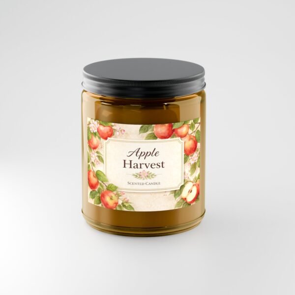Apple Harvest candle amber 9oz jar
