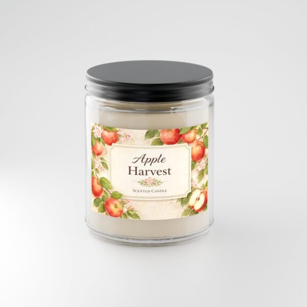 Apple Harvest candle clear 9oz jar