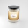 Cinnamon Vanilla soy candle in clear 9oz jar