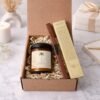 Coconut Cardamom Cream candle with electric lighter in gift box