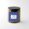 Ocean Water coastal soy candle in 4oz amber jar