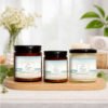 Sea Breeze soy candles on counter