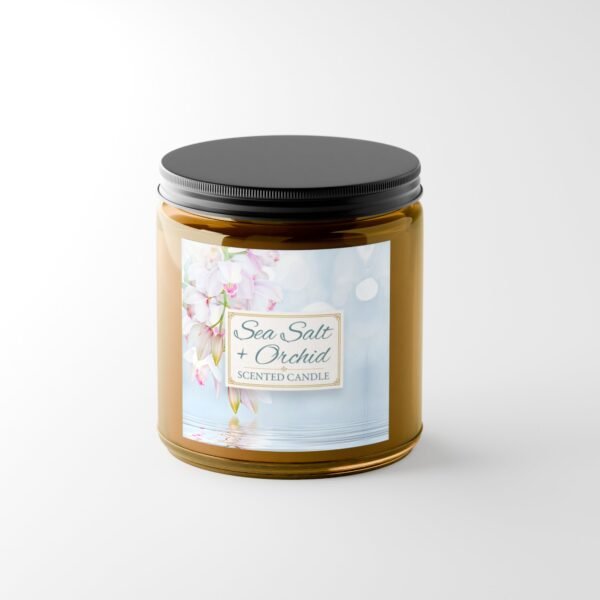 Sea Salt Orchid 4oz amber jar