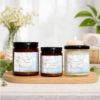 Sea Salt Orchid candles on counter