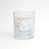 Sea Salt Orchid lit candle in clear jar