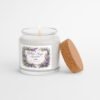 White Sage Lavender lit candle