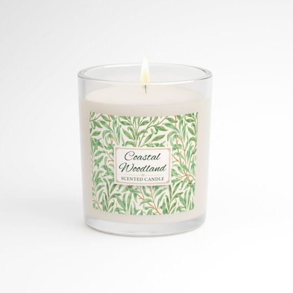 coastal woodland lit candle