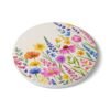 spring flowers ceramic tile round coaster side view spring flowers ceramic tile round coaster side view