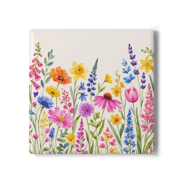 spring flowers ceramic tile square coaster spring flowers ceramic tile square coaster