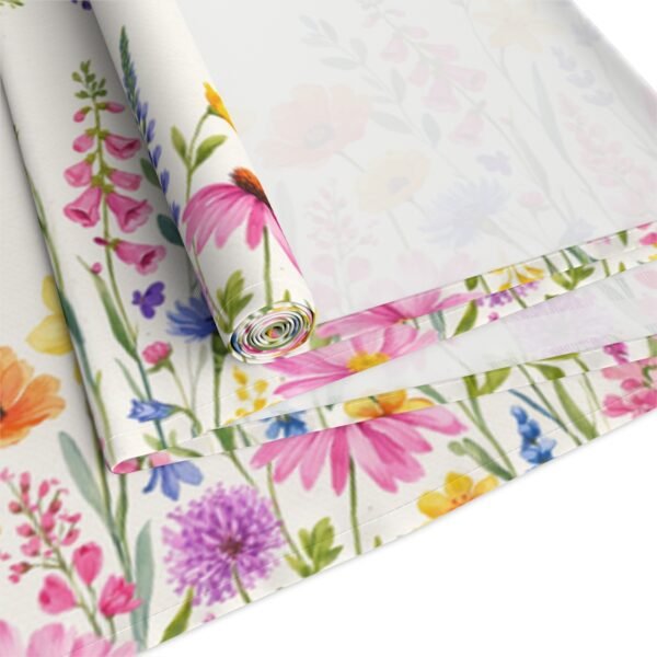 spring flowers polyester table folded spring flowers polyester table folded