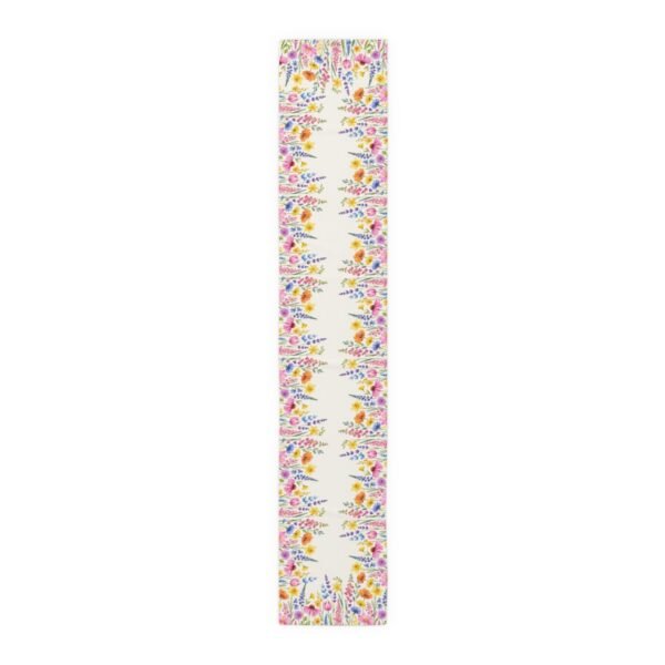 spring flowers polyester table runner 90 inches long spring flowers polyester table runner 90 inches long