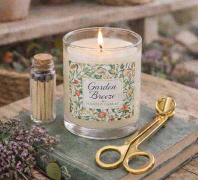 Garden Breeze gift set in a garden setting