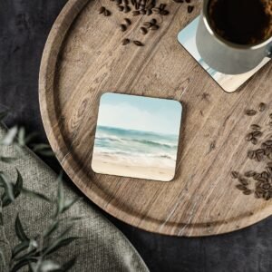Ocean Breeze coasters on wood table