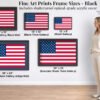 American Flag fine art print black frame sizes American Flag fine art print black frame sizes