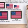 American Flag fine wall art framed size guide brown 1536x1094 American Flag fine wall art framed size guide brown 1536x1094