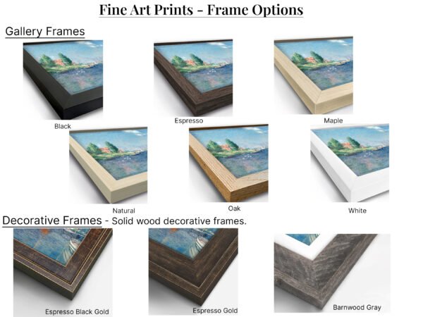 Fine Art Prints Frame Options
