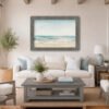 Ocean Breeze canvas wall art barnwood gray
