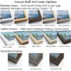 Ocean Breeze canvas wall art frame options
