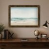 Ocean Breeze wall art with expresso gold frame in office