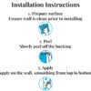 Peel and Stick Installation Instructions Peel and Stick Installation Instructions
