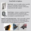 metal wall art hanging options