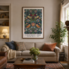 Strawberry Thief framed wall art with walnut frame Strawberry Thief framed wall art with walnut frame