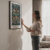 Strawberry Thief poster wall art with woman Strawberry Thief poster wall art with woman