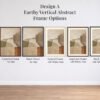 Design A Earthy Abstract Vertical Frame Choices