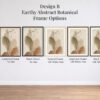 Design B Earthy Abstract Botanical Frame Choices