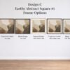 Design C Earthy Abstract Square No 1
