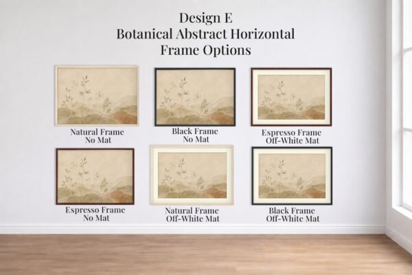 Design E Botanical Abstract Botanical Horizontal Fame Choices