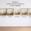 Design G Earthy Abstract Square No 2 Choices