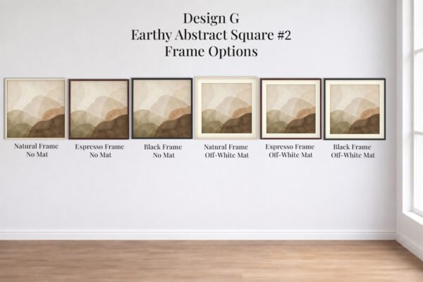 Design G Earthy Abstract Square No 2 Choices