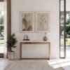 Earthy Abstract Botanicals Set in family room