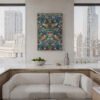 Strawberry Thief canvas wall art in kitchen Strawberry Thief canvas wall art in kitchen