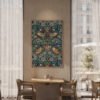 Strawberry Thief canvas wall art in restaurant Strawberry Thief canvas wall art in restaurant