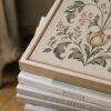 Botanical Motif canvas framed wall art close up Botanical Motif canvas framed wall art close up