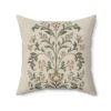 Botanical Motif decorative throw pillow back Botanical Motif decorative throw pillow back