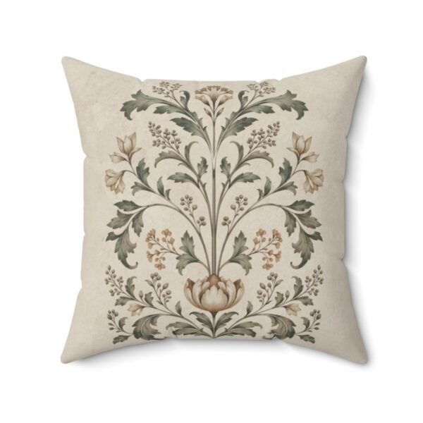 Botanical Motif decorative throw pillow back Botanical Motif decorative throw pillow back