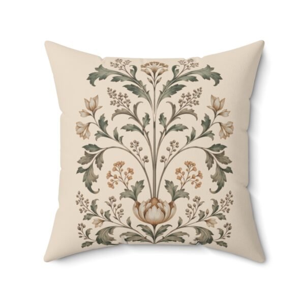 Botanical Motif decorative throw pillow back Botanical Motif decorative throw pillow back