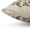Botanical Motif decorative throw pillow zipper close up Botanical Motif decorative throw pillow zipper close up