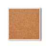 Botanical Motif square ceramic coaster back view of cork backing
