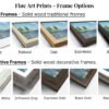 Fine Art Prints Frame Options