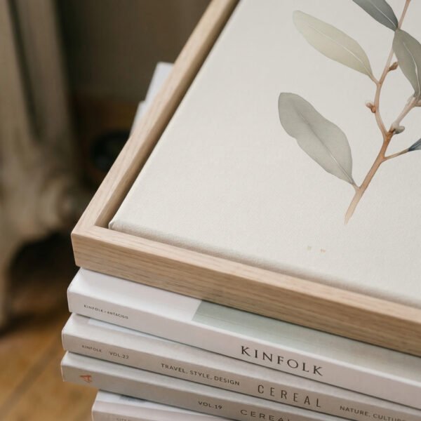 Tranquil Botanical Canvas mockup close up Tranquil Botanical Canvas mockup close up