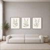 Tranquil Botanical canvas wall art set in natural floating frames Tranquil Botanical canvas wall art set in natural floating frames