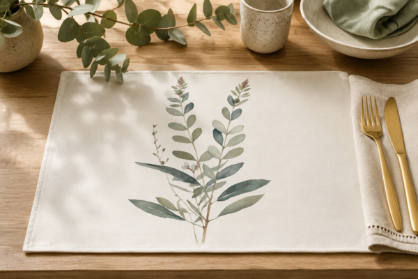 Tranquil Botanical placement on table