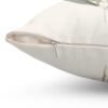 Tranquil Botanical poly twill pillow with beige zipper