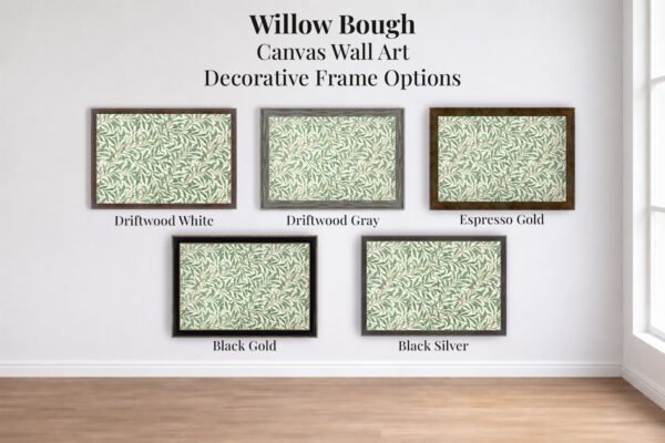 Willow Bough canvas wall art decorative frame options