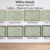 Willow Bough canvas wall art gallery floating frame options